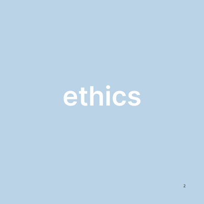 ethics